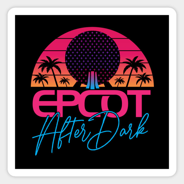 Epcot After Dark Magnet by GoAwayGreen